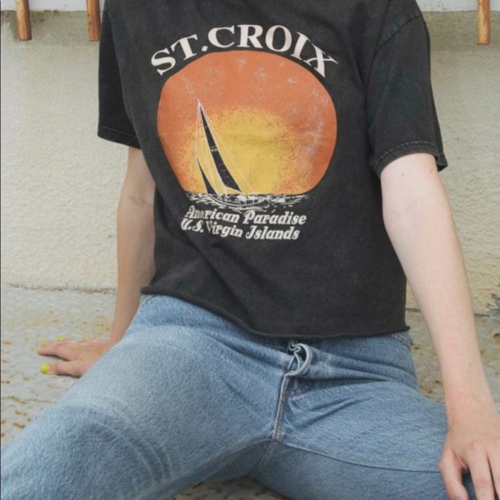 brandy cropped t shirt